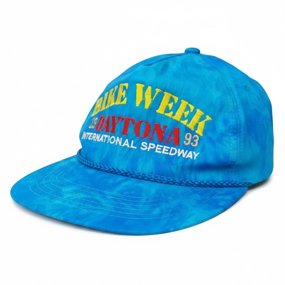 Vintage 90s Daytona Bike Week 1993 International Speedway Racing Moto Snapback